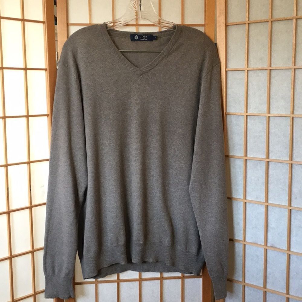 J Crew Factory Cotton Cashmere Vneck Sweater